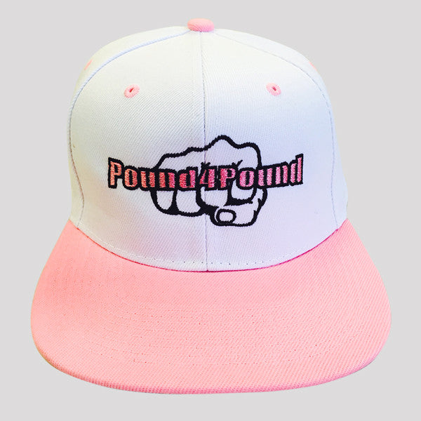 Pound4Pound Hat Pink and White Fist