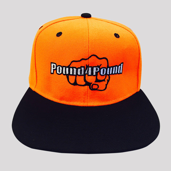 Pound4Pound Hat Orange and Black Fist