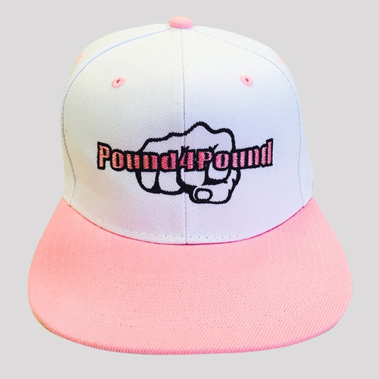 Pound4Pound Hat Pink and White Fist