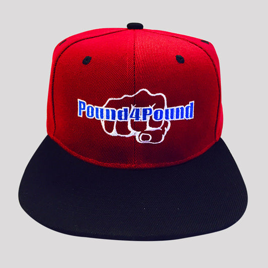 Pound4Pound Hat Red, Black, Blue Fist