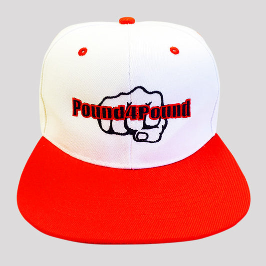 Pound4Pound Hat Red and White Fist